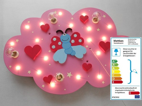 LED Kinderzimmer Deckenleuchte "Susi Schmetterling" handgefertigt+individuell - Bild 15 von 21