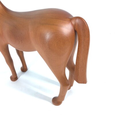 HERMES Allion Horse Cheval Figurine Interior object Wood