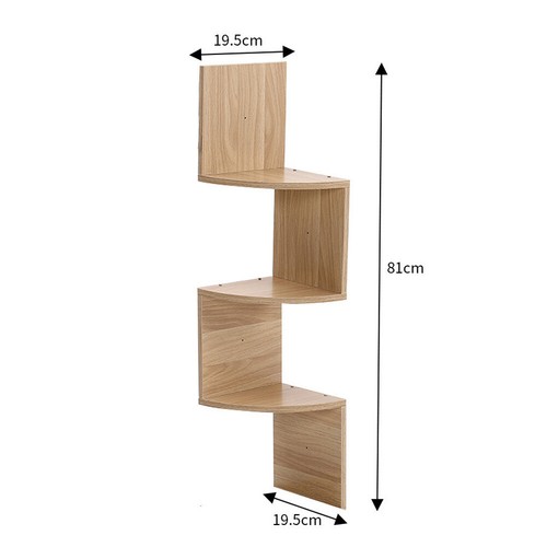 Floating Corner Shelf Shelves White Wall Storage Display Unit Wood Bookcases - Picture 23 of 33