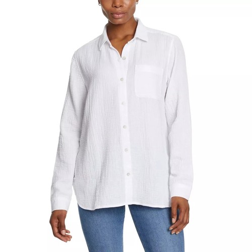 Jessica Simpson Ladies' Gauze Button Front Shirt | K43 - Picture 2 of 24
