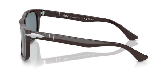 PERSOL PO3048S 11743R Solid Brown Dark Blue Polarized 58 mm Men's Sunglasses - Picture 3 of 3