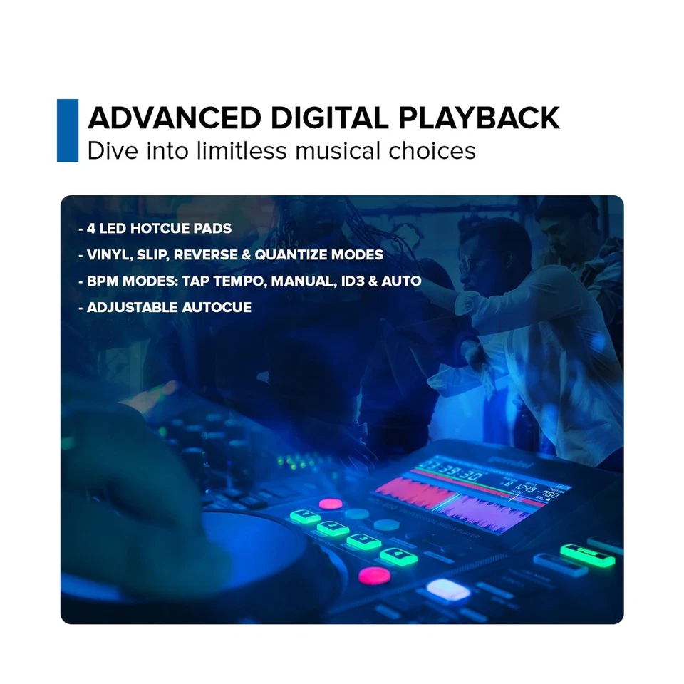 Gemini Sound MDJ-600: Professional CD & USB DJ Media Player with 4.3" Display... - Image 3 of 4