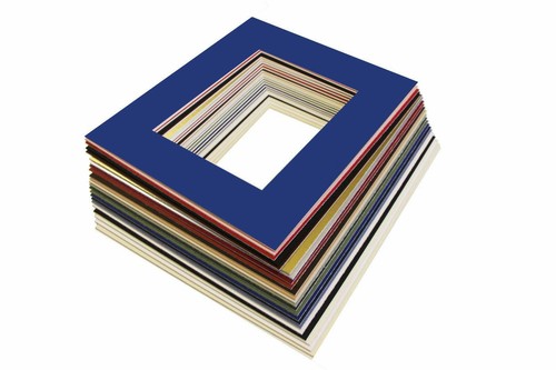 8x10" Picture Photo Bevel Edge Mount with 6x8" Aperture Lots of Colours - Afbeelding 11 van 24