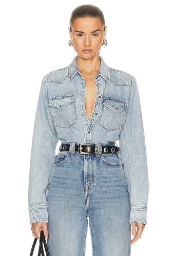 khaite neue Jeansjacke THE WESLEY TOP in Bryce neu mit Etikett - Bild 5 von 5