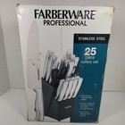 Farberware Professional 25 Piece Serrated Cutlery Knife Set, Stainless Steel