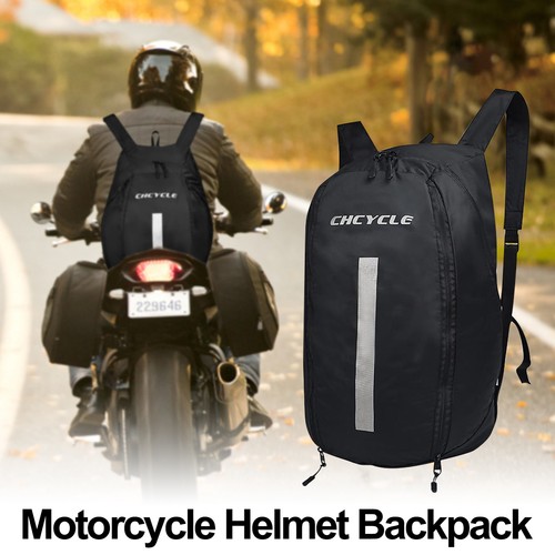 Motorcycle Helmets Backpack Waterproof Storage Bag Large Capacity for Travel - Picture 12 of 12