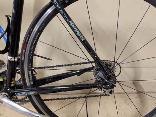 Rare Vintage, Bianchi Celeste Puro Reparto Corse XL EV2 55cm, carbon fork/wheels - Picture 7 of 8