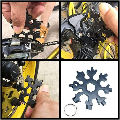 18 in 1 Snowflake Multi Tool Stainless Portable Steel Multi Tool for Outdoor - Picture 10 of 10