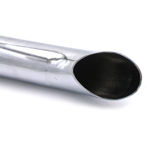 Universal Motorcycle Turn-out Style Slip-on Exhaust Muffler Cafe Racer Touring - Picture 8 of 12