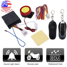 New Motorcycle Scooter ATV Security Alarm System Anti-theft Remote Control Start