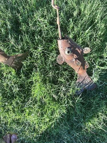 Metal Art Fish Decor Wall Art It Comes As Is Its Vintag. As Is Rusty - Picture 7 of 24