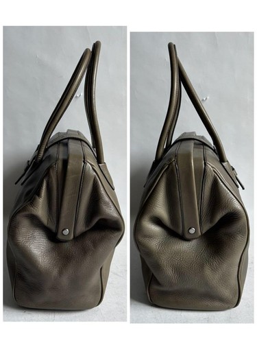 Bolso de mano Prada logotipo broche en relieve cinturón Vitello caqui 11,8*11*4,3 pulgadas - Imagen 3 de 14