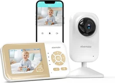 Video Baby Monitor Camera,2-Way Talk Audio Cam Monitor with Lullabies Baby Monit