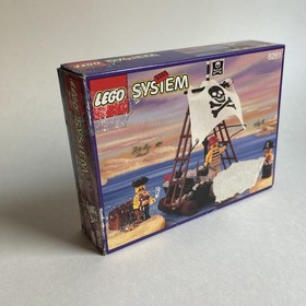100% COMPLETE 1992 Vintage Lego System Pirates 1 Raft Raiders Set 6261 w/ Box+++