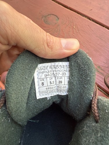 Vintage Nike Caldera Mid II 90s Suede Hiking Boots Womens Size 8 Mulberry Sandle - Picture 10 of 11