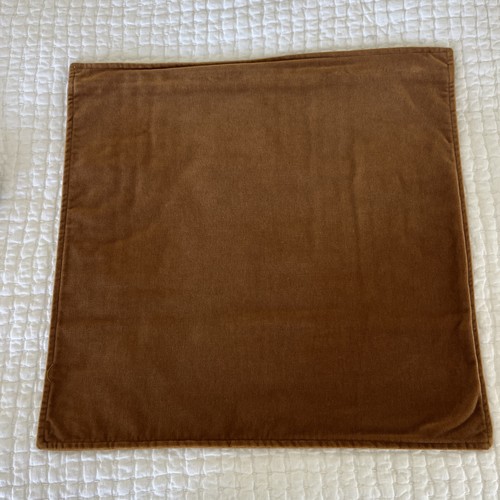 2 Crate Barrel VELVET Pillow Covers Red/wine Orange Zipper FALL HOLIDAYS 20" - Picture 3 of 8