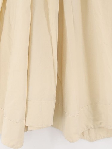 Massimo Dutti Women's Midi Dress XS Cream 100% Cotton A-Line - Picture 4 of 5