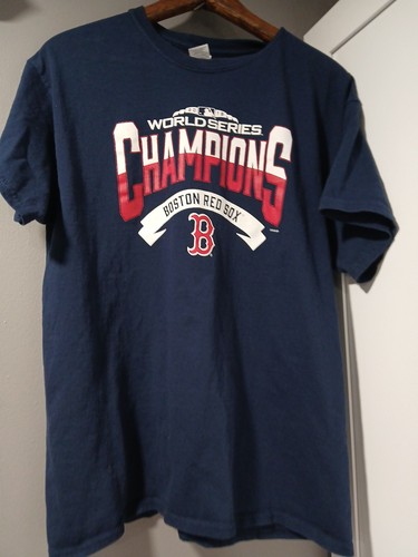 Boston Red Sox World Series Champions 2018 blau MLB T-Shirt Größe Large L - Bild 3 von 15