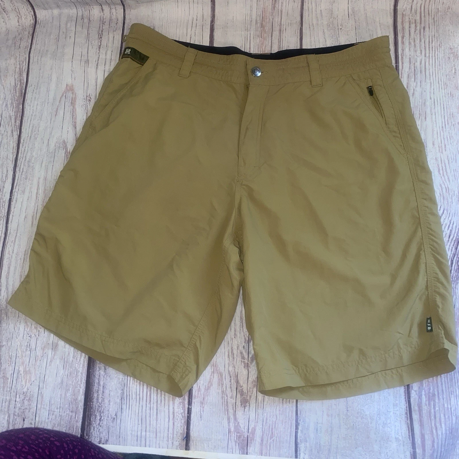 Howler Brothers Men’s 36 Ripstop Nylon Hybrid Hiking Fishing Shorts Khaki B35