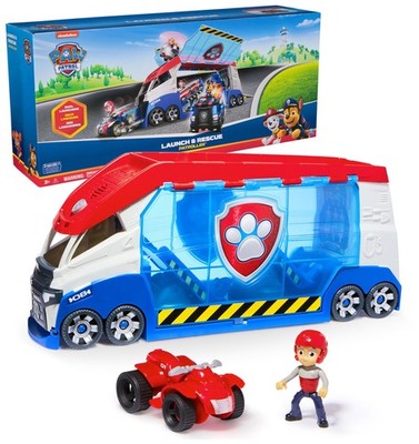 Launch n Rescue Patroller Teamfahrzeug 55,8 cm mit Ryder Figur und Quad