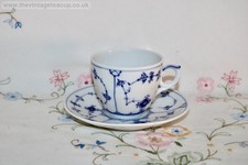 Superb Royal Copenhagen Porcelain Set Plain Blue Fluted Coffee Cup Pot Jug Bowl