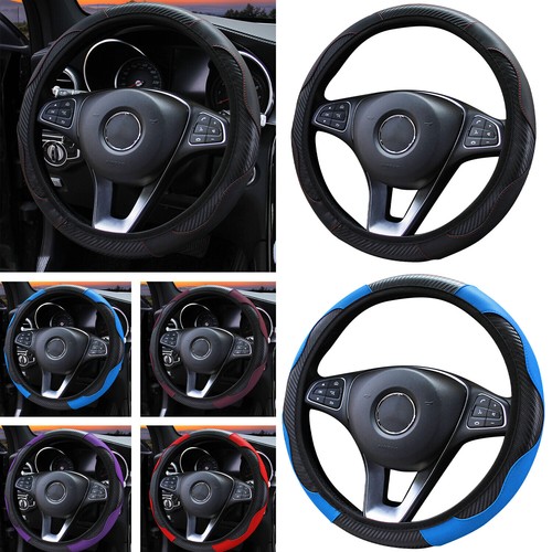 Universal 15''/ 38cm Car Microfiber Leather Steering Wheel Cover Car Accessories - Picture 15 of 20