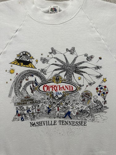 Vintage Opryland USA Sweatshirt Mens Large Nashville Tennessee Fruit of the Loom - Picture 2 of 9