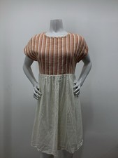 THML Dress Small Ivory/Multicolor Sleeveless Mini Boho Flowy Lightweight Size M.