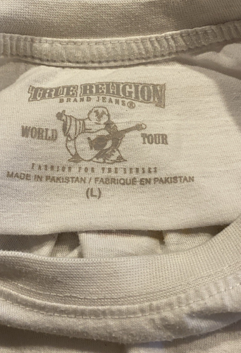 T-shirt vera religione giovane grande logo bianco FIERA - Foto 4 di 7