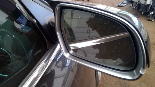 Passenger Side View Mirror Power Aluminum Finish Fits 10-16 AUDI S4 6729853