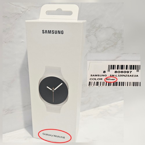 Samsung Galaxy Watch8 40 mm WiFi argent/blanc NOUVELLE VERSION - neuf scellé - livraison gratuite - Photo 9 sur 11