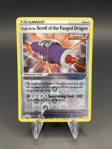 Single Strike Scroll of the Fanged Dragon 158/203 SWSH07: Evolving Skies Reverse - Picture 1 of 1