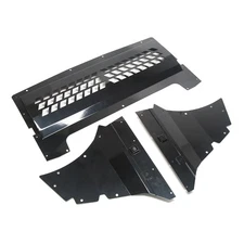 For 2018-2021 BMW M2 Oil Cooler Guard Skid Plate Underhood Shield 3-Piece Kit