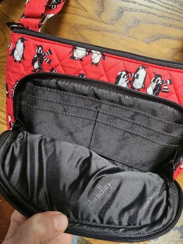Vera Bradley Little Hipster Pinguini Giocosi Modello Rosso - Foto 2 di 6