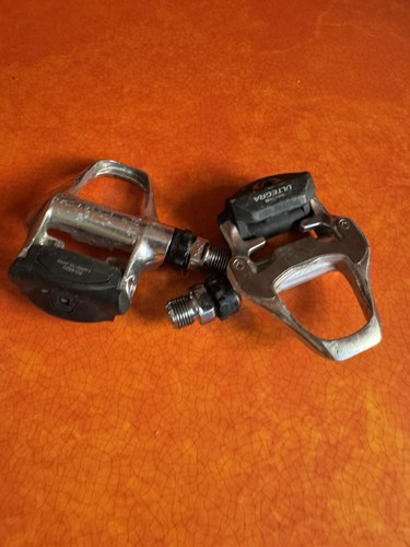 PAIR of Shimano Ultegra PD-6620 Road Pedals Clipless Silver Road Bike - Picture 9 of 12
