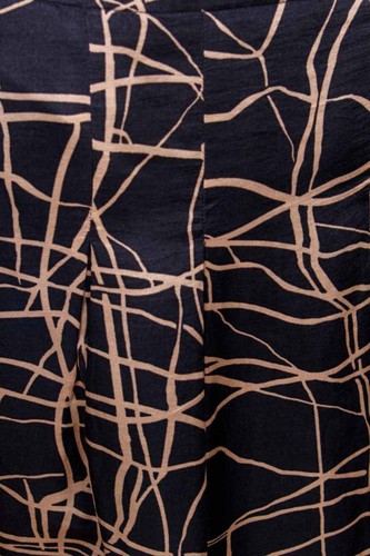 Peter Hahn Rock Seide schwarz beige Muster 42 - Bild 4 von 6