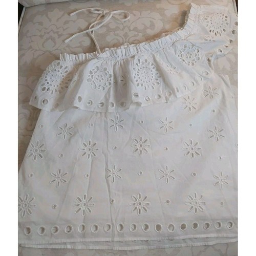 NEW! Red Valentino Ruffled Broderie Anglaise Cotton Top White US Sz 2-4 $770 - Picture 12 of 18