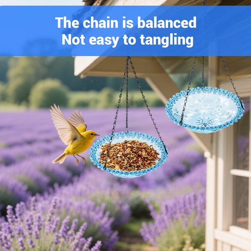 Alimentador colgante de plástico de montaje fácil de limpiar 2 piezas para colibríes para exteriores - Imagen 7 de 11