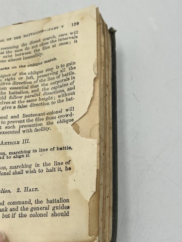 1862 Casey’s Infantry Tactics Vol II Civil War Book HAS SEVERAL LITTLE FOLD OUTS - Foto 16 di 24