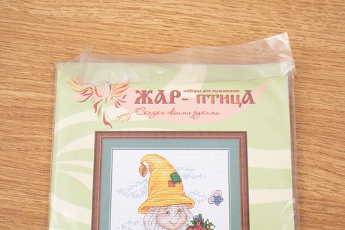 MP Studia Cross-stitch Kit M-133 Gnome Gardner Russia 7" X 5.5" - Bild 2 von 6
