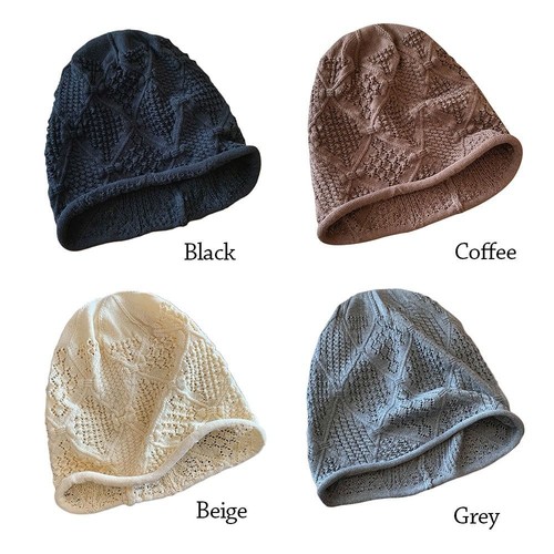 Womens Hollowed Out Beret Cap Casual Hat Breathable Slouchy Cap Fashion - Picture 11 of 19