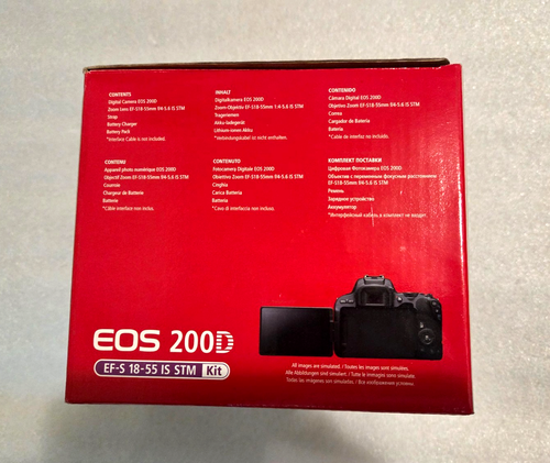 Canon EOS 200D EF-S 18-55 IS STM kit fotocamera reflex digitale nero, NUOVO DI ZECCA - Foto 10 di 13