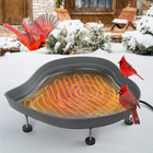Heated Bird Baths for Outdoors for Winter - 60W Thermostatically Controlled Heat
