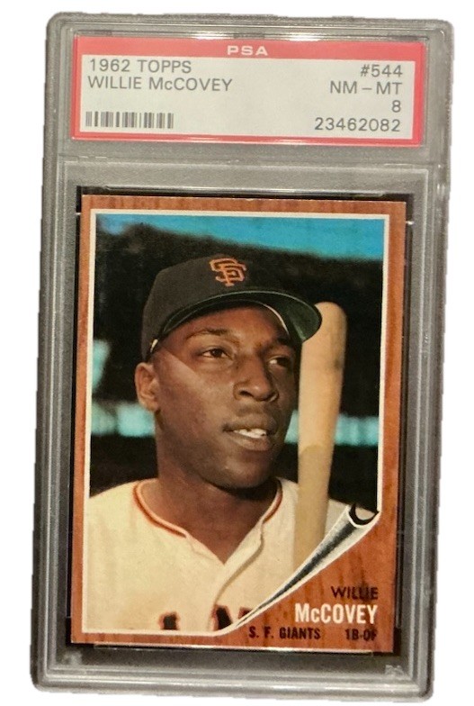 1962 Topps PSA 8 NM-MT Willie McCovey #544 HOF San Francisco Giants