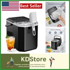 Compact 26 lbs/Day Portable Ice Maker with Self-Cleaning & Fast Ice Production