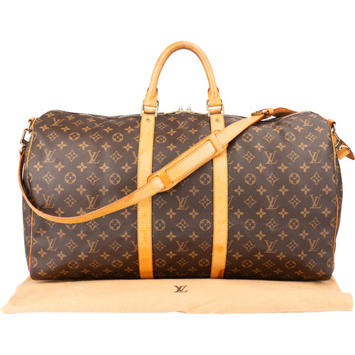 Louis Vuitton Canvas Monogram Keepall 55 Bandouliere Weekender Reisetasche - Bild 2 von 10