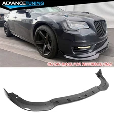 Fits 15-23 Chrysler 300 SRT Front Bumper Lip Splitter ABS Carbon Fiber Print