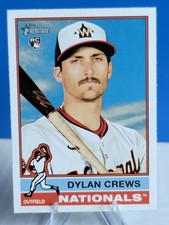 2025 Topps Heritage Dylan Crews Rookie Card #247 MLB Washington Nationals