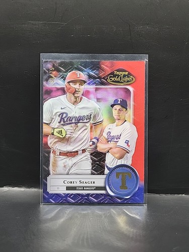 2022 Topps Gold Label - Corey Seager #61 Red Parallel #D/75 Texas Rangers