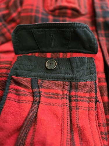 Vintage Abercrombie & Fitch Jacket Mens Medium Red Plaid Pine Point Wool Y2K - Picture 2 of 13